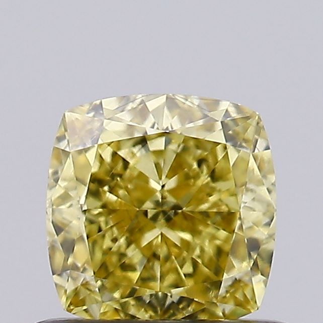0.73 CT Fancy Intense Yellow CUSHION MODIFIED