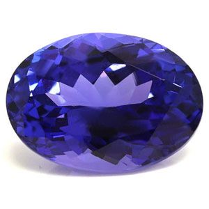 Tanzanit 8,86 ct, niebieski, szlif owalny
