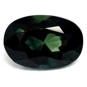 Szafir 1,29 ct, zielony, szlif owalny