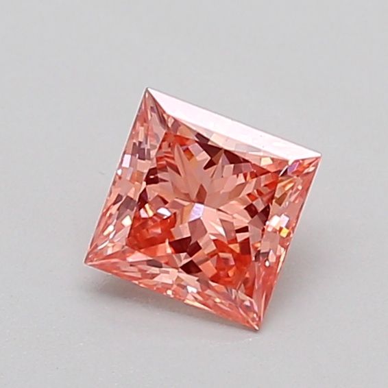 0.51 CT Fancy Intense Orangey Pink PRINCESS