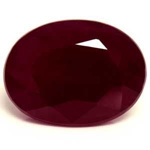 Rubin 3,37 ct, czerwony, szlif owalny