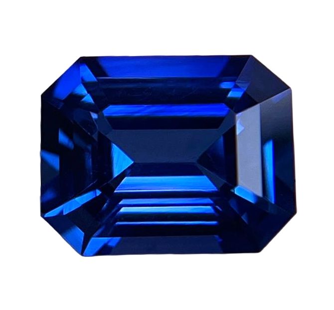 SAPPHIRE FACETED 2.67ct BLUE Blue EC SRILANKA HEATED