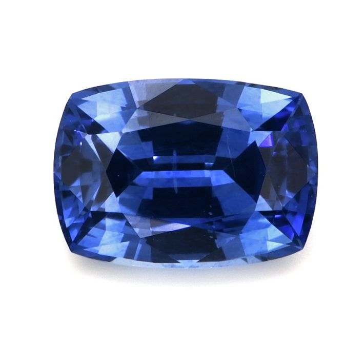 Szafir 1,27 ct, niebieski, szlif cushion