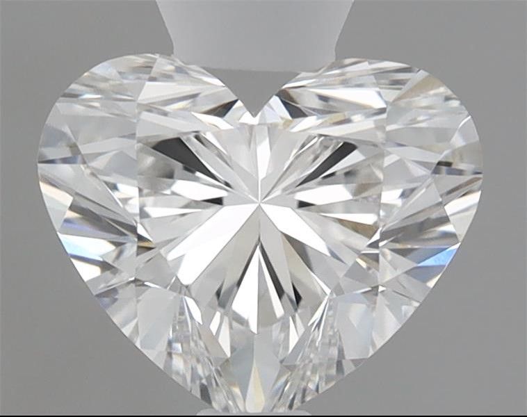 1.56-carat heart diamond with E color, null cut, and VS1 clarity.