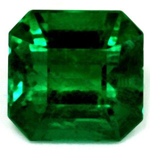 Szmaragd 1,39 ct, zielony, szlif szmaragdowy
