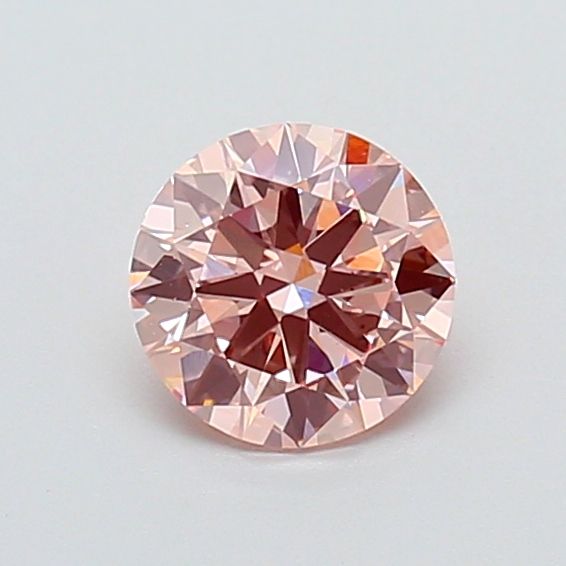 ROUND 1.05ct Fancy Intense Pink VS1 EX EX EX STG