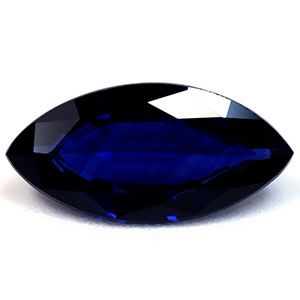 Szafir 2,10 ct, niebieski, szlif markiza