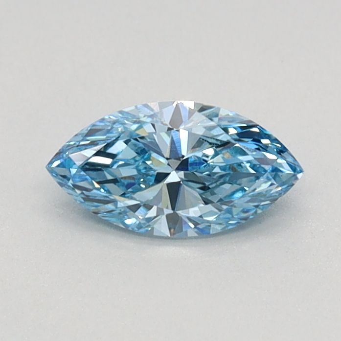 0.32 CT Fancy Vivid Blue MARQUISE