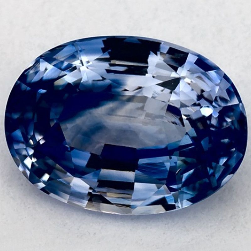 Szafir 2,09 ct, niebieski, szlif owalny