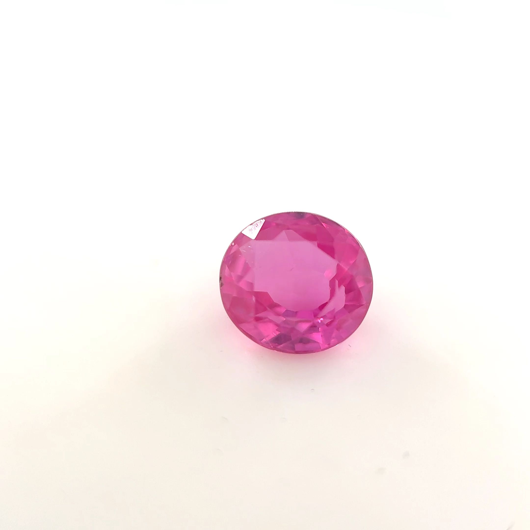 SAPPHIRE FACETED 0.87ct PINK Vivid medium EC SRILANKA HEATED