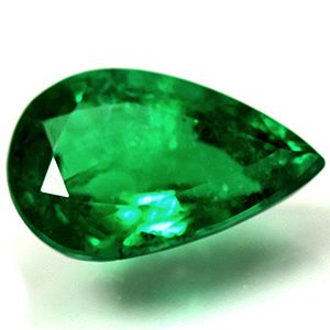 Szmaragd 1,17 ct, zielony, szlif gruszka