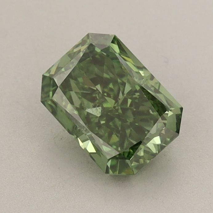 0.91 CT Fancy Vivid Green RADIANT