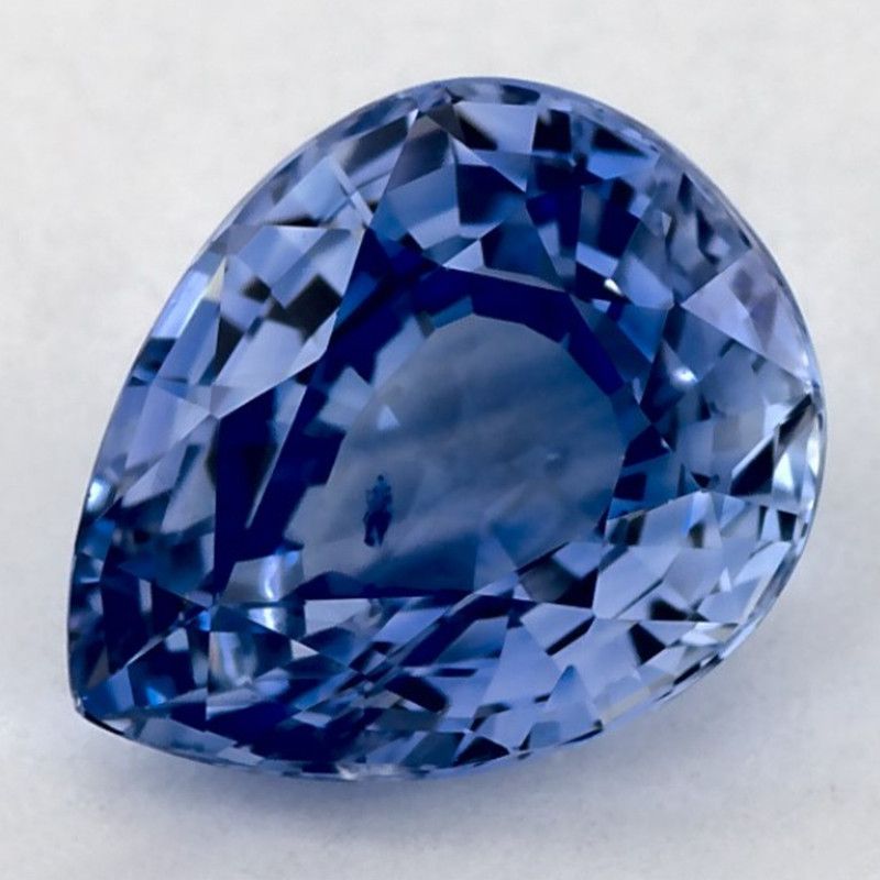 Szafir 1,79 ct, niebieski, szlif gruszka