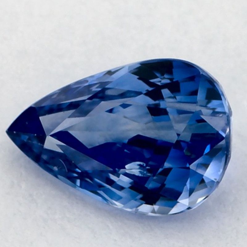 Szafir 1,05 ct, niebieski, szlif gruszka