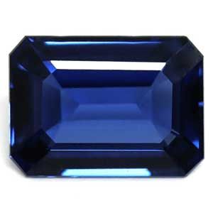 Szafir 1,01 ct, niebieski, szlif szmaragdowy