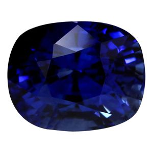Szafir 6,12 ct, niebieski, szlif cushion