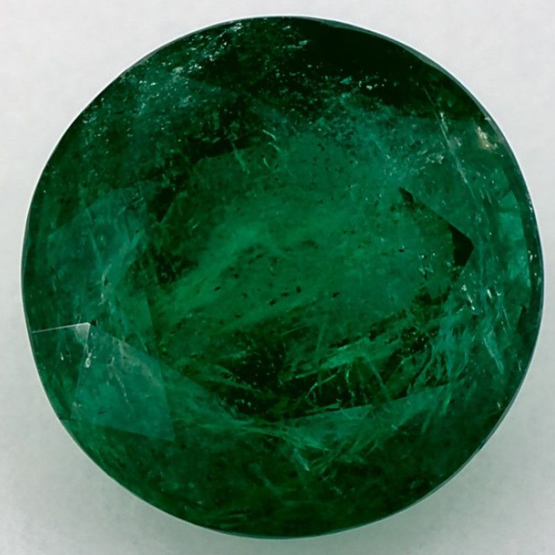 Szmaragd 5,41 ct, zielony, szlif okrągły