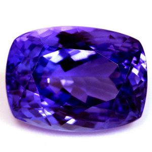 Tanzanit 5,07 ct, niebieski, szlif cushion