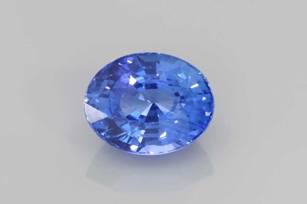 2.58 Carat Blue Oval Sapphire