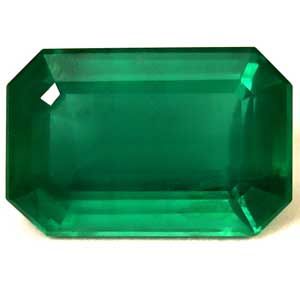 Szmaragd 3,28 ct, zielony, szlif szmaragdowy