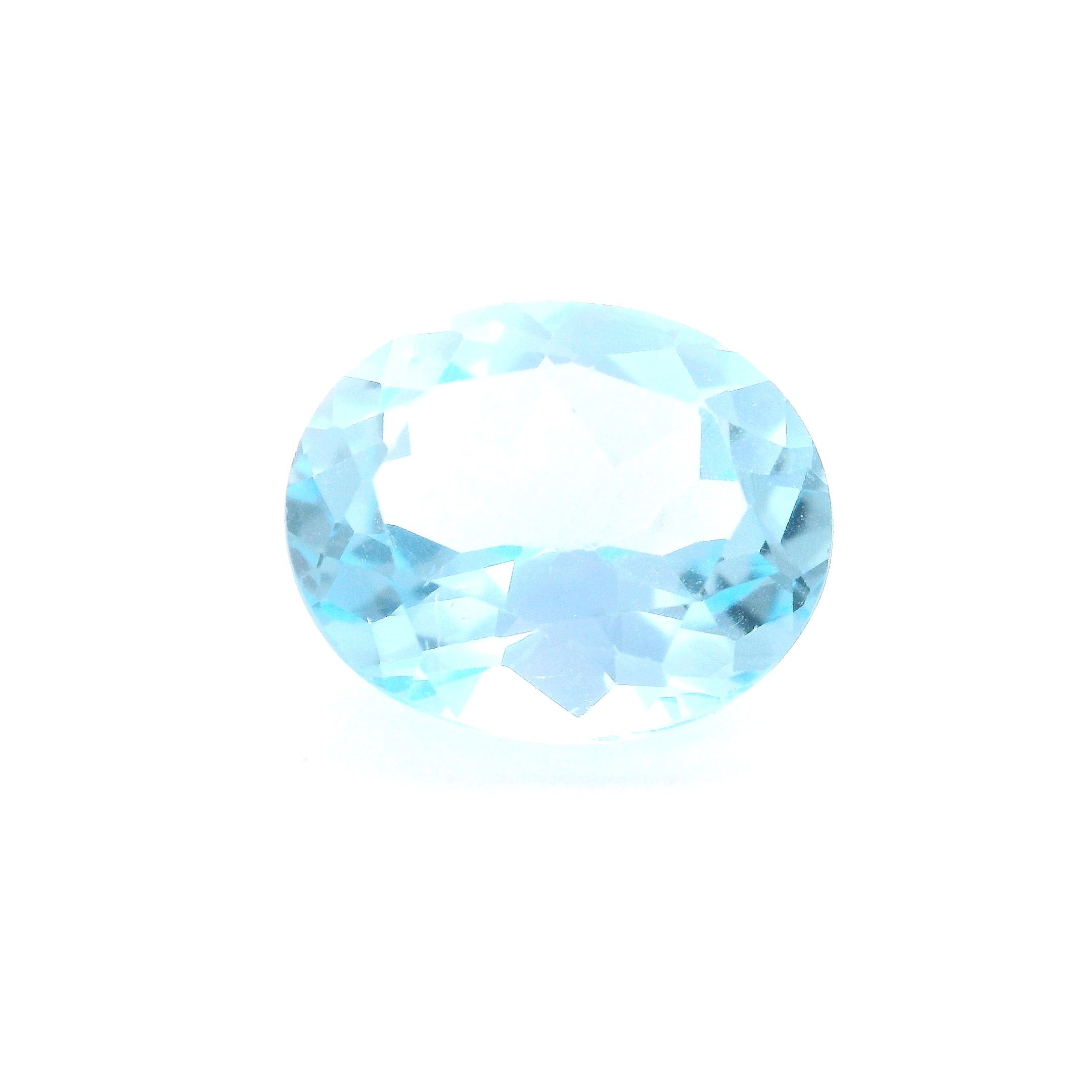 TOPAZ FACETED 5.93ct BLUE Medium intense EC REST_OF_AFRICA HEATED