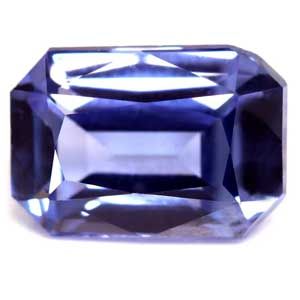 Szafir 1,02 ct, niebieski, szlif szmaragdowy