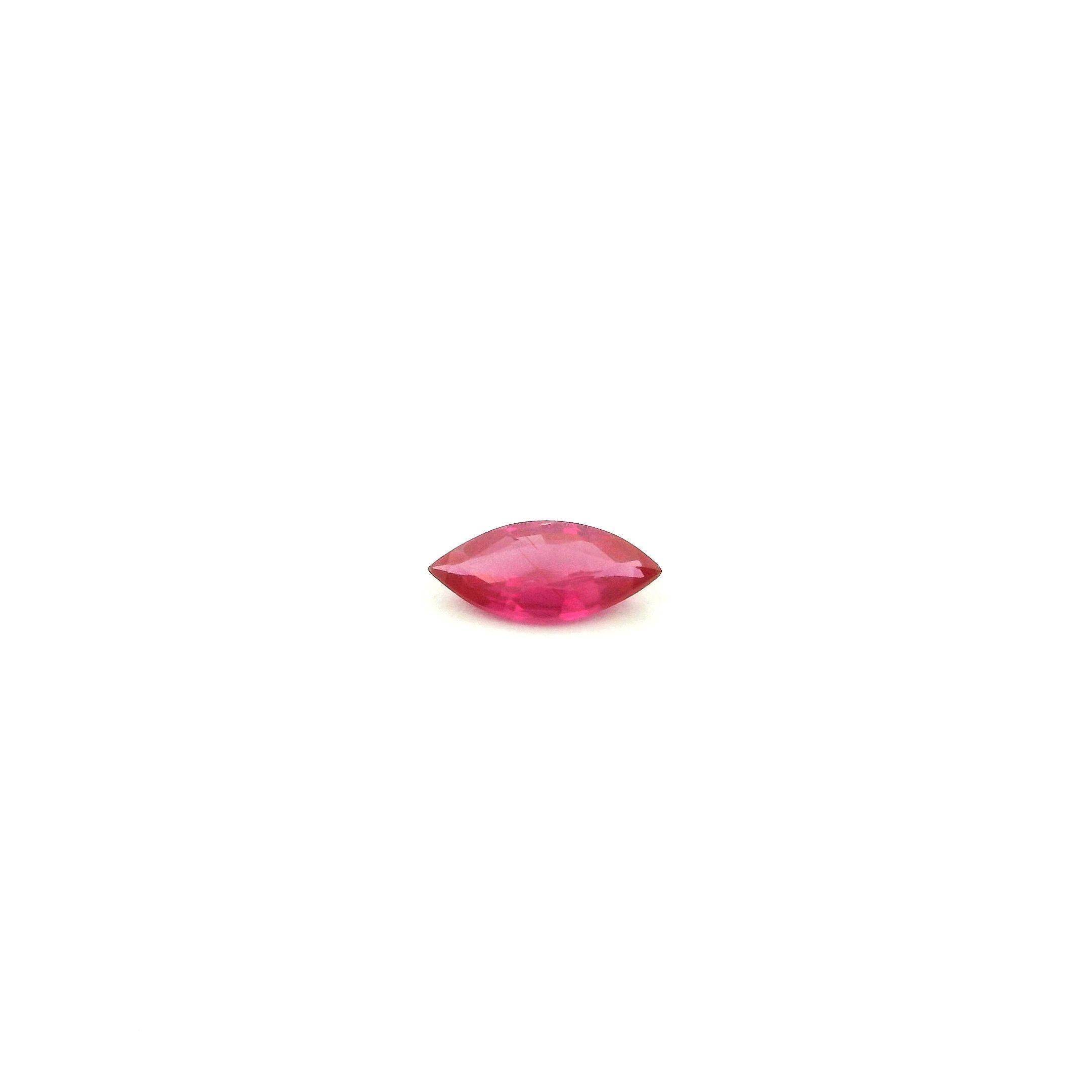 RUBY FACETED 0.21ct RED Intense SI MOZAMBIQUE NONE