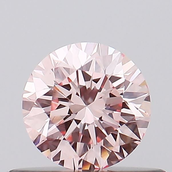 ROUND 0.42ct Fancy Intense Pink VS1 EX VG VG FNT