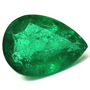 Szmaragd 2,52 ct, zielony, szlif gruszka