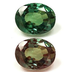 ALEXANDRITE FACETED 0.8ct GREEN Blue Green to Purple EC INDIA NONE