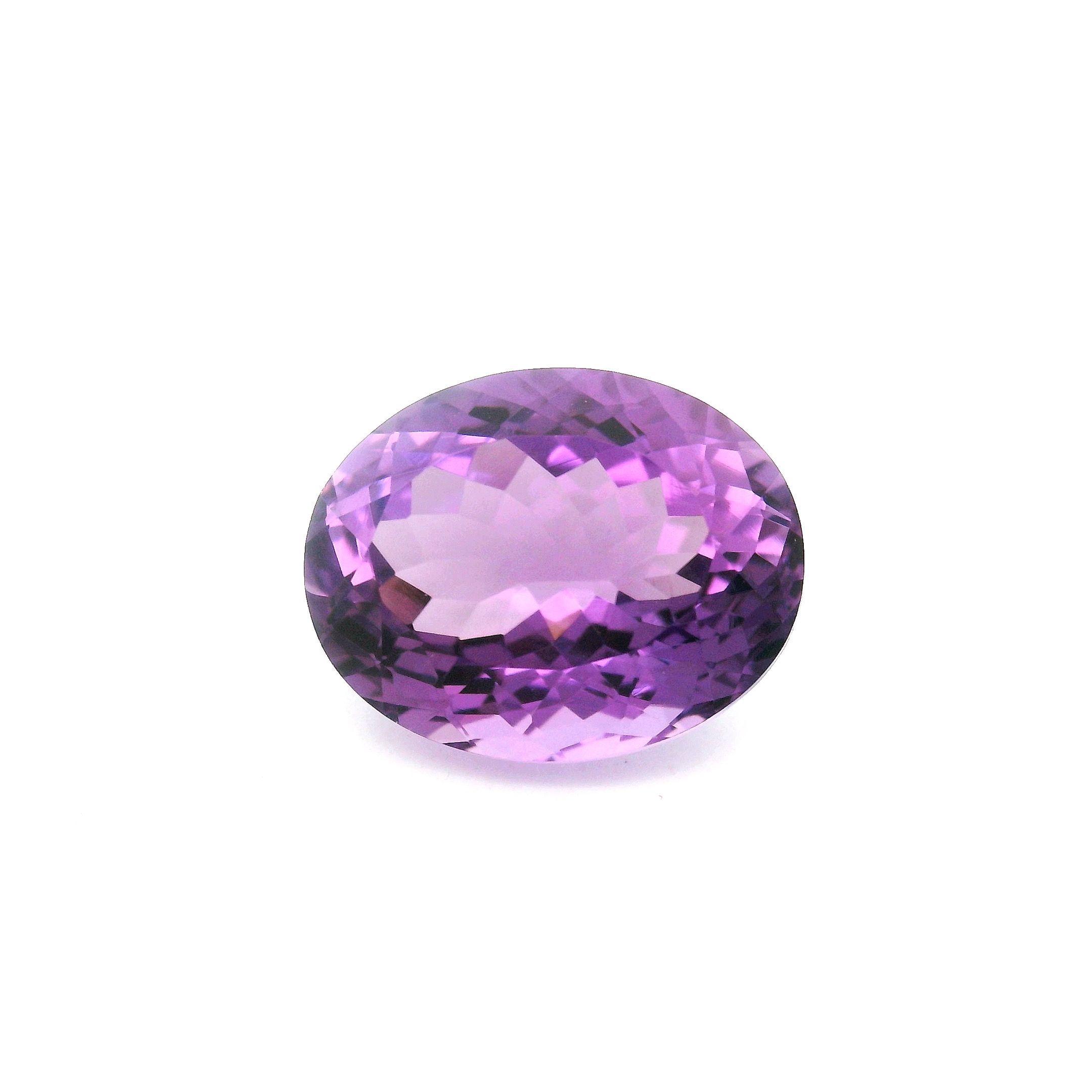 Ametyst 6,04 ct, purpurowy, szlif owalny
