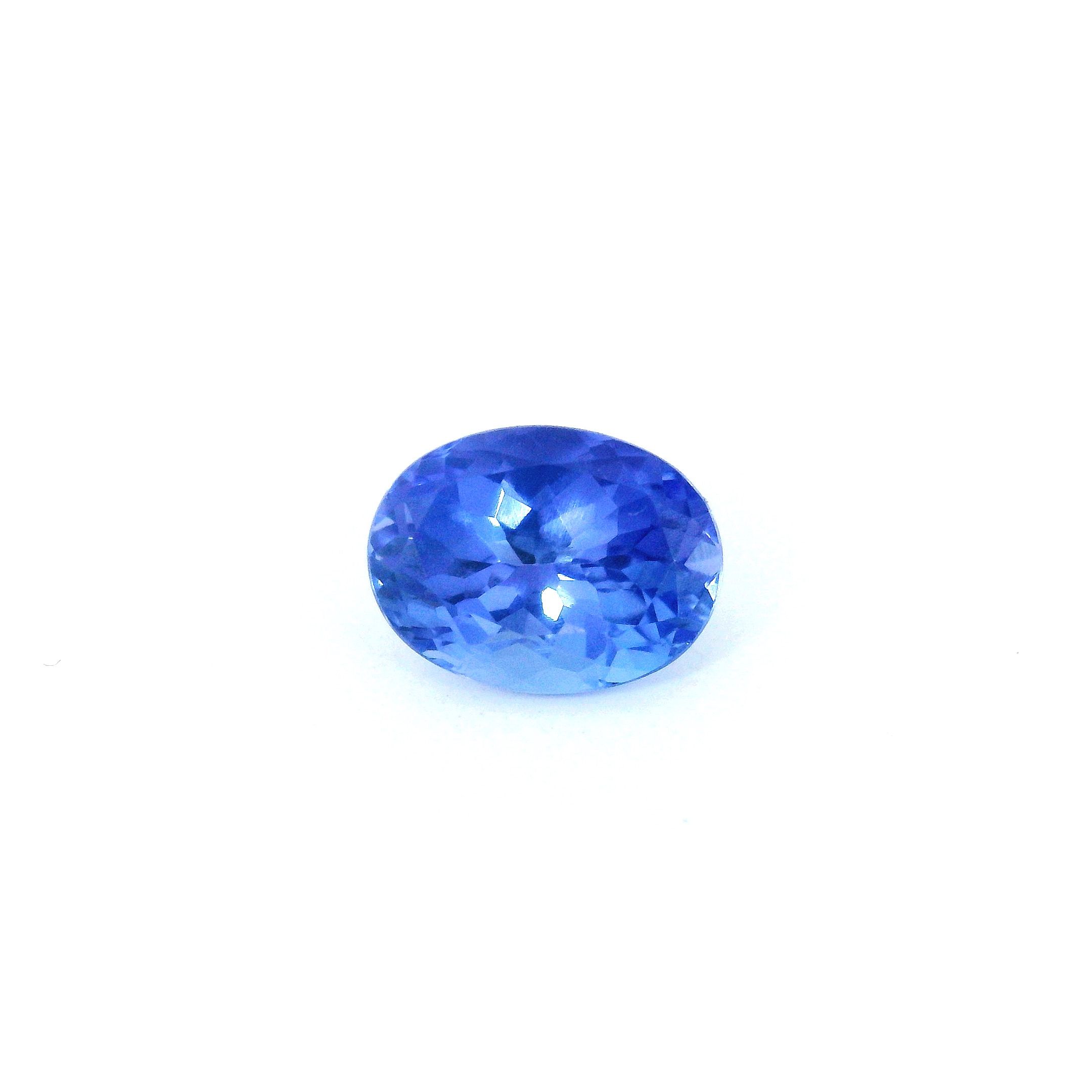 Tanzanit 1,60 ct, niebieski, szlif owalny