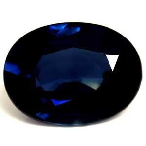 Szafir 1,51 ct, niebieski, szlif owalny