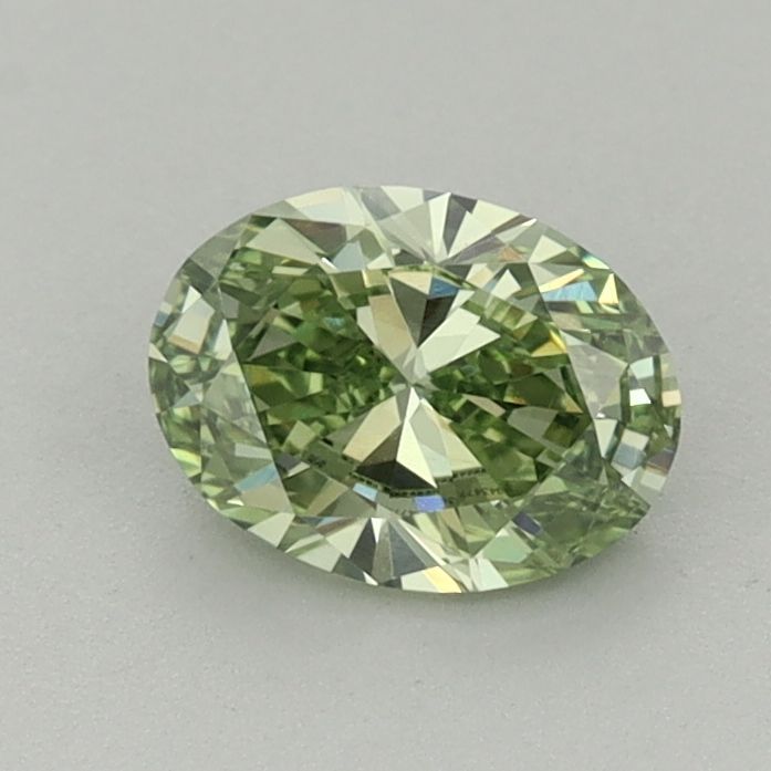 0.73 CT Fancy Vivid Green OVAL