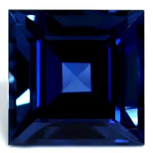 Szafir 1,88 ct, niebieski, szlif kwadratowy