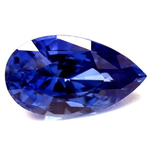Szafir 1,52 ct, niebieski, szlif gruszka