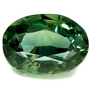 Szafir 1,03 ct, zielony, szlif owalny