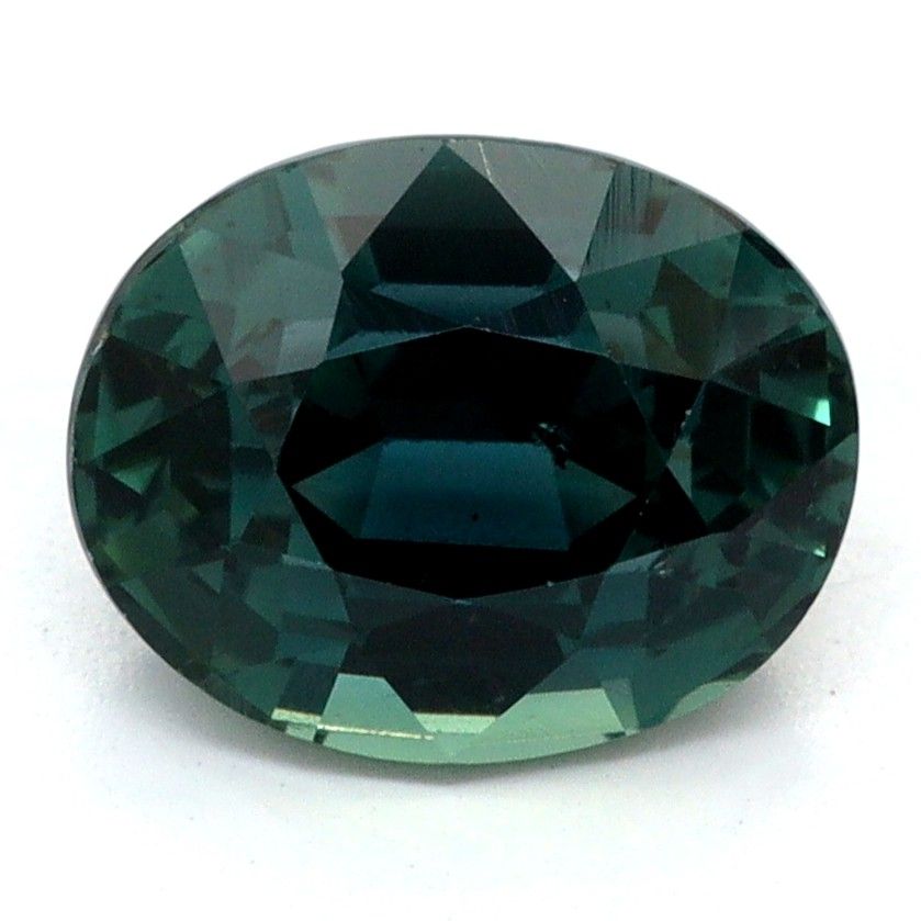 Szafir 1,60 ct, morski, szlif owalny