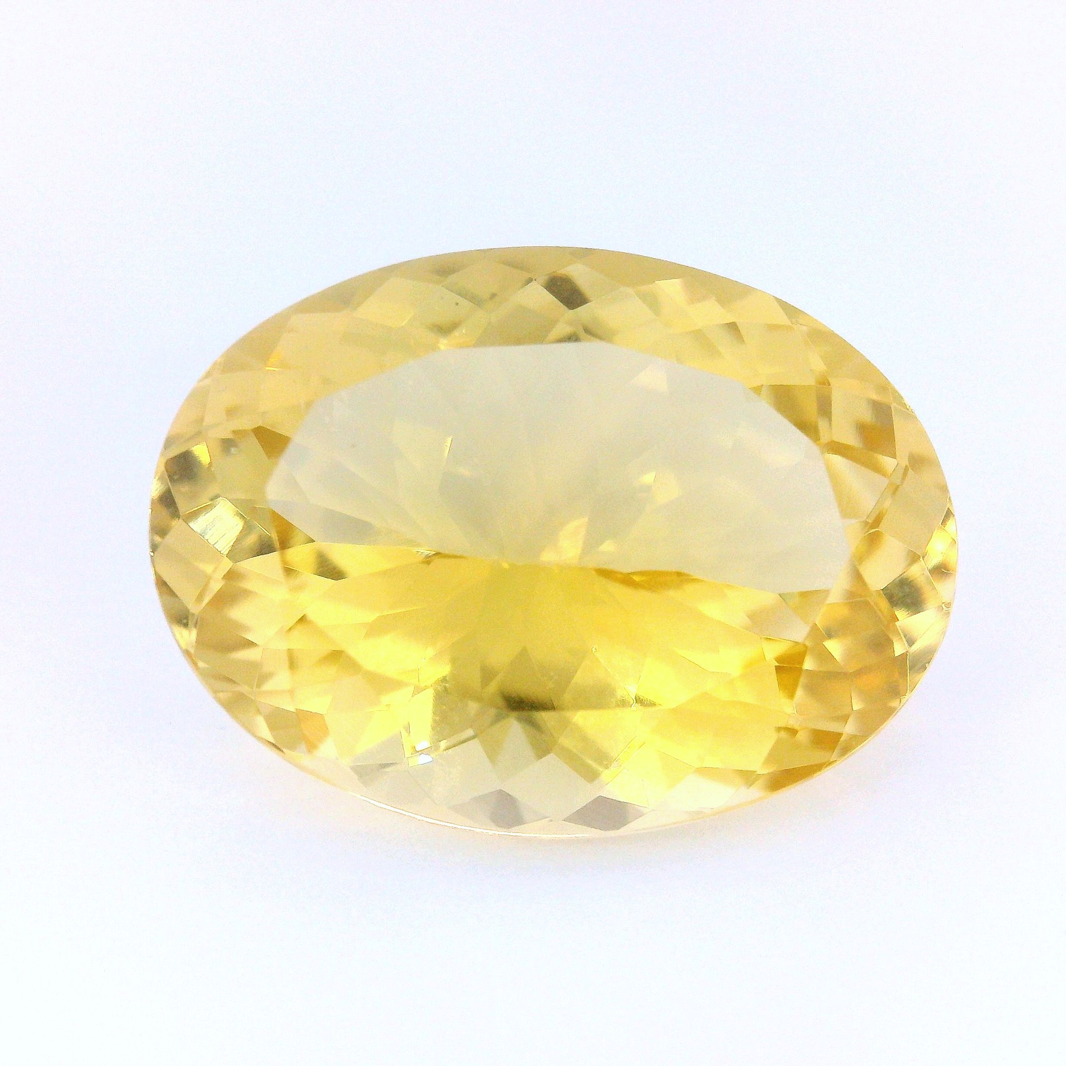 Heliodor 11,91 ct, żółty, szlif owalny