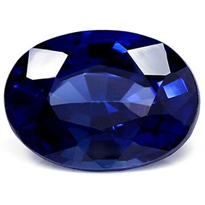 Szafir 1,24 ct, niebieski, szlif owalny