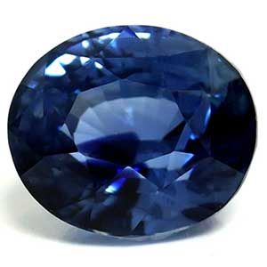 Szafir 1,21 ct, niebieski, szlif owalny