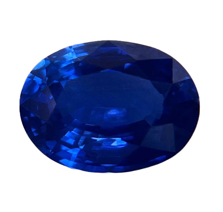 SAPPHIRE FACETED 3.32ct BLUE Blue EC SRILANKA HEATED