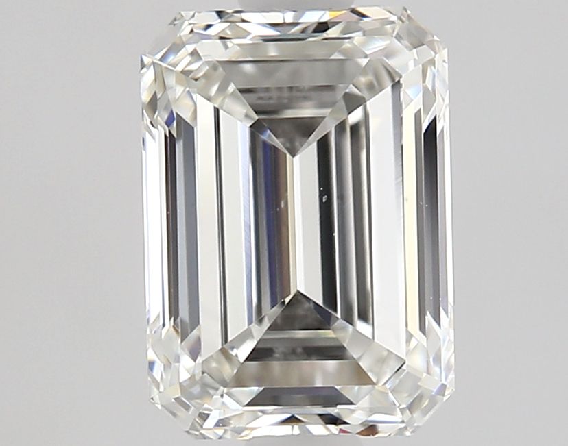 1.3-carat emerald diamond with G color, null cut, and VS1 clarity.