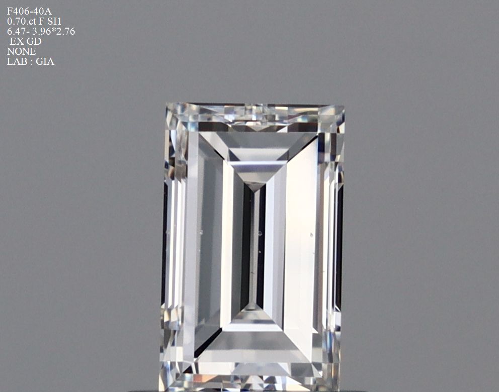 Prírodný diamant bageta,...