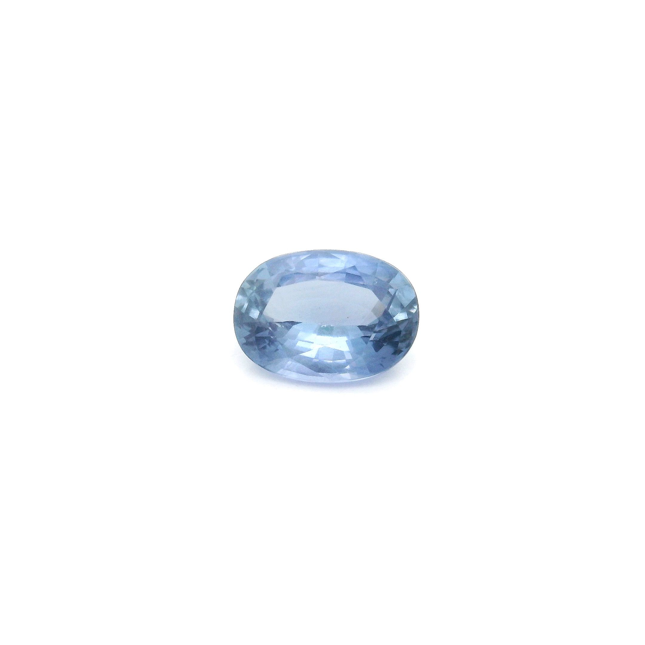 Szafir 1,20 ct, niebieski, szlif owalny