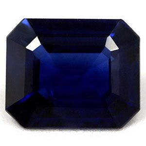 SAPPHIRE FACETED 0.75ct BLUE Deep Blue SI MADAGASCAR HEATED