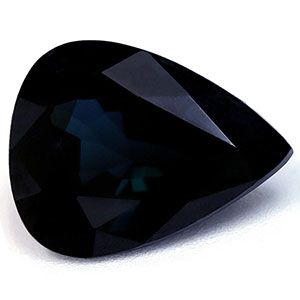 Szafir 2,53 ct, niebieski, szlif gruszka
