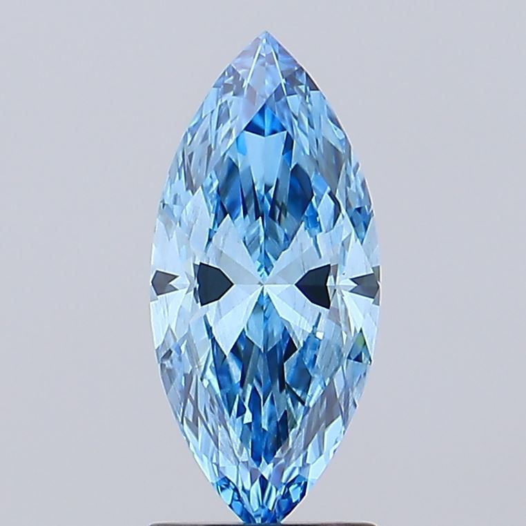 1.51 CT Fancy Vivid Blue MARQUISE