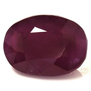Rubin 3,80 ct, czerwony, szlif owalny
