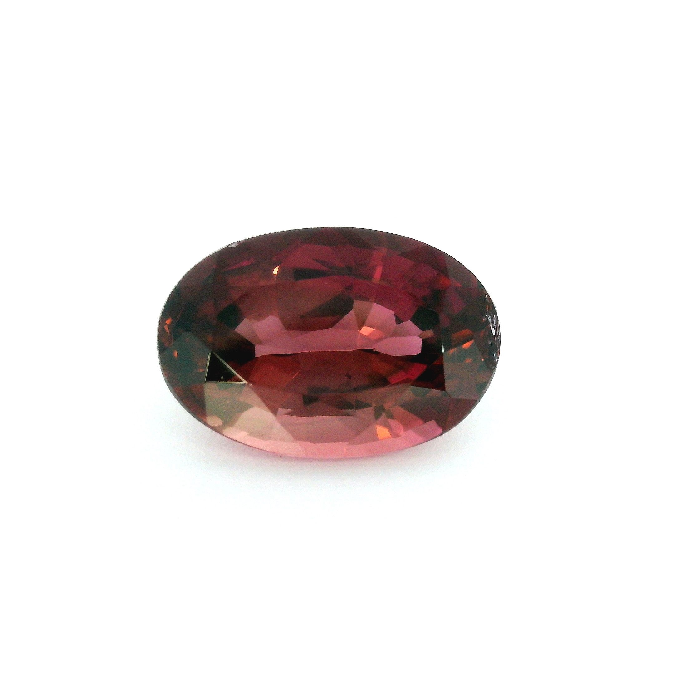 Turmalin 3,80 ct, różowy, szlif owalny